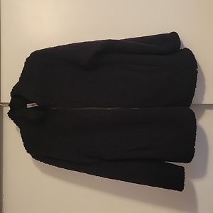 Color Alien size large, black zip up sherpa jacket